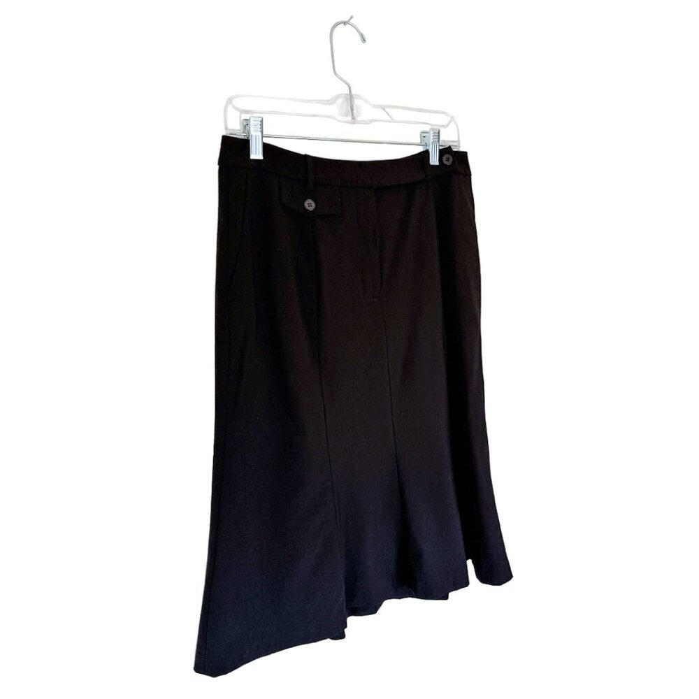 Jones New York Black Wool Panel Skirt, Size 12
